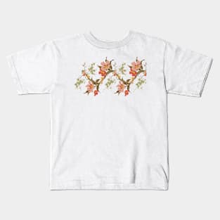 Spring Floral Stripes Kids T-Shirt